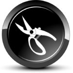 Icon with Scissors