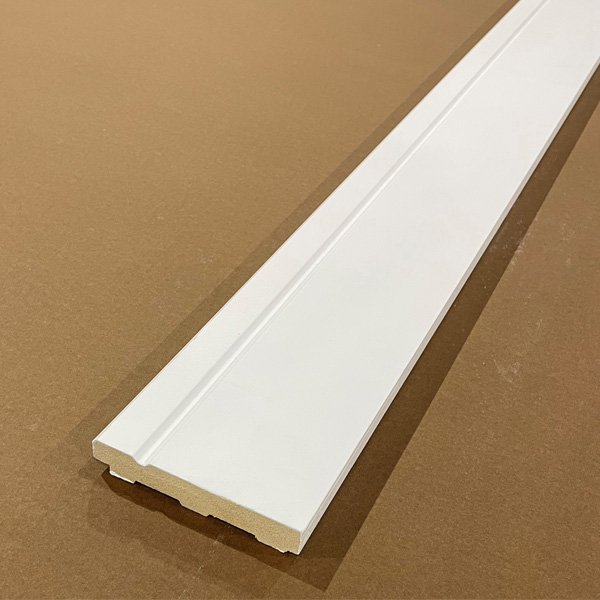 Supreme white finished base molding