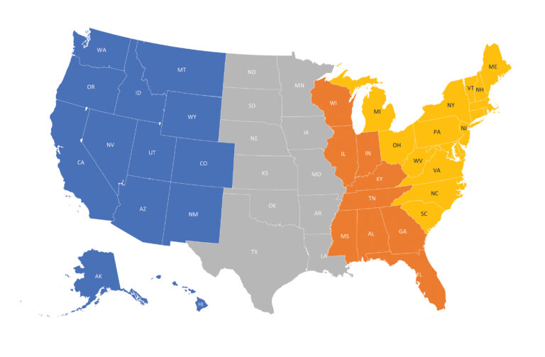 Distribution Team Sales Map