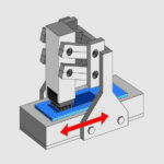 technical drawing of surface abrasion machine
