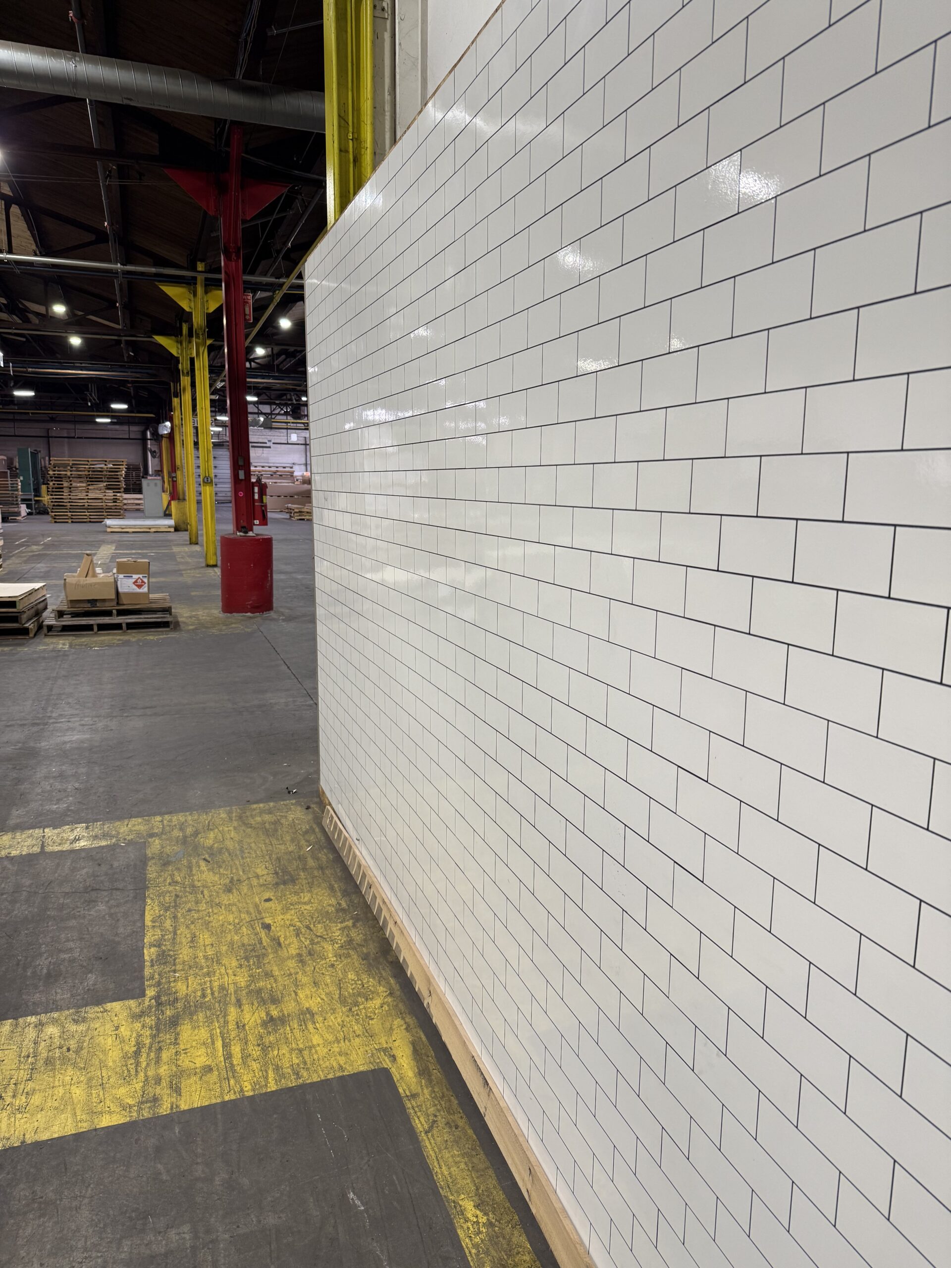 wall of Symmetrix SmartSeam in manufacturing plant