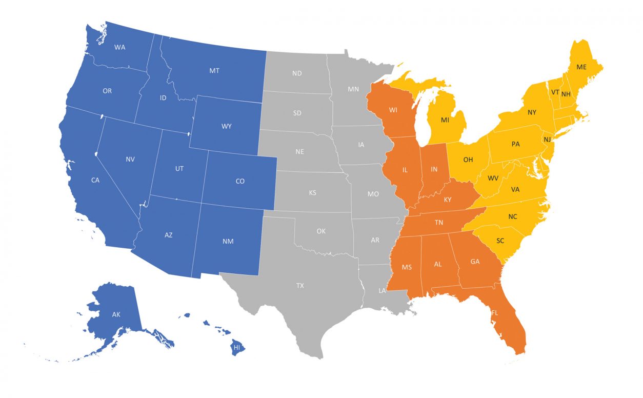 Distribution Team Sales Map